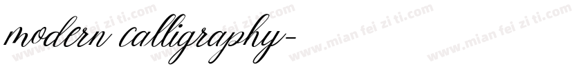 modern calligraphy字体转换